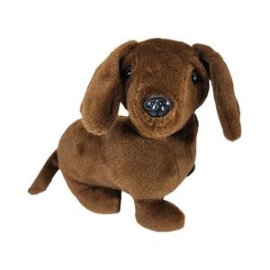 Dan Dee Collectors Choice Dachshund Plush Brown Wiener Dog Stuffed Animal 9 Inch